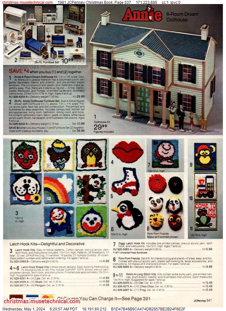 1981 JCPenney Christmas Book, Page 537