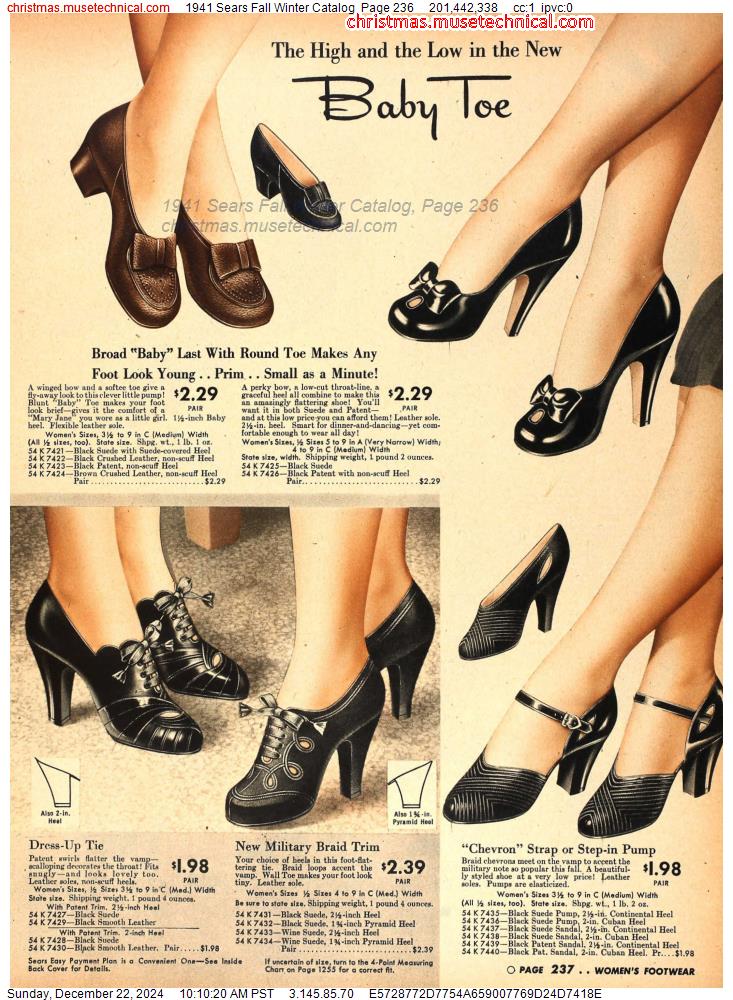 1941 Sears Fall Winter Catalog, Page 236