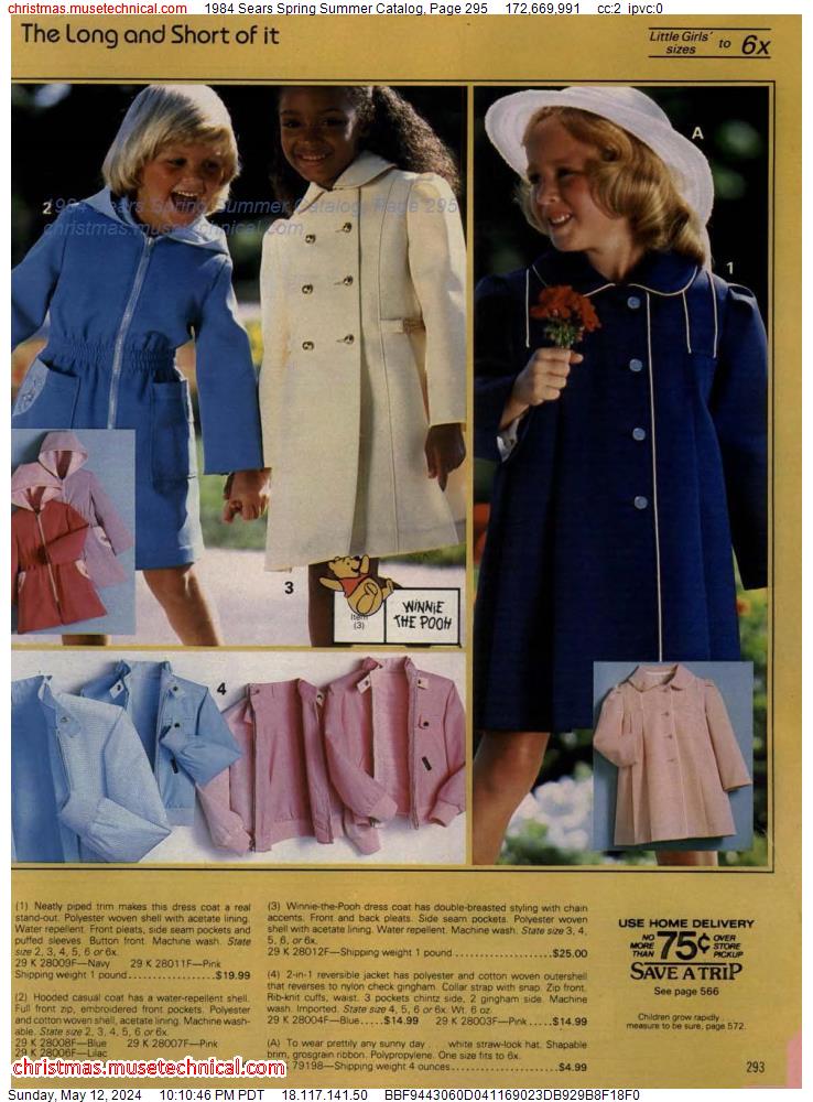 1984 Sears Spring Summer Catalog, Page 295