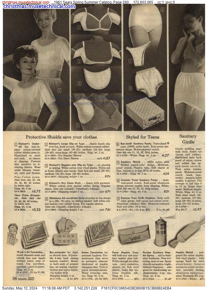 1961 Sears Spring Summer Catalog, Page 290