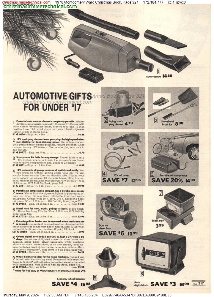 1978 Montgomery Ward Christmas Book, Page 321