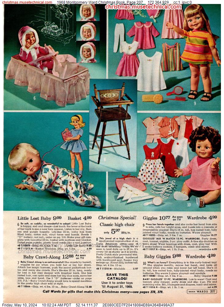 1968 Montgomery Ward Christmas Book, Page 207