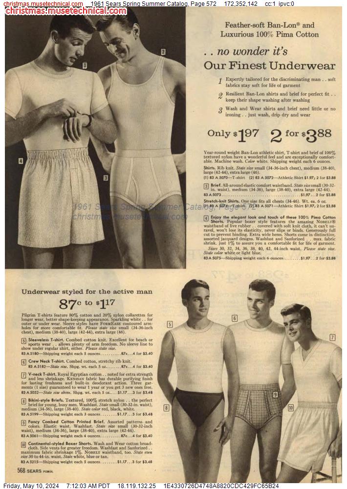 1961 Sears Spring Summer Catalog, Page 572