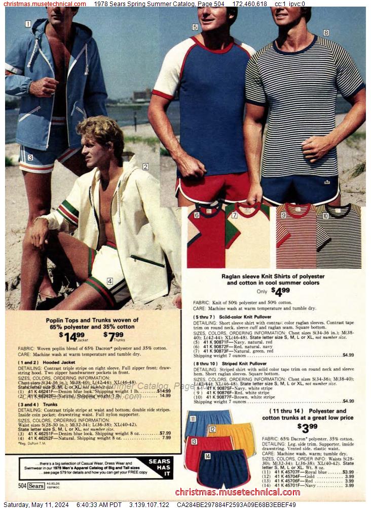 1978 Sears Spring Summer Catalog, Page 504