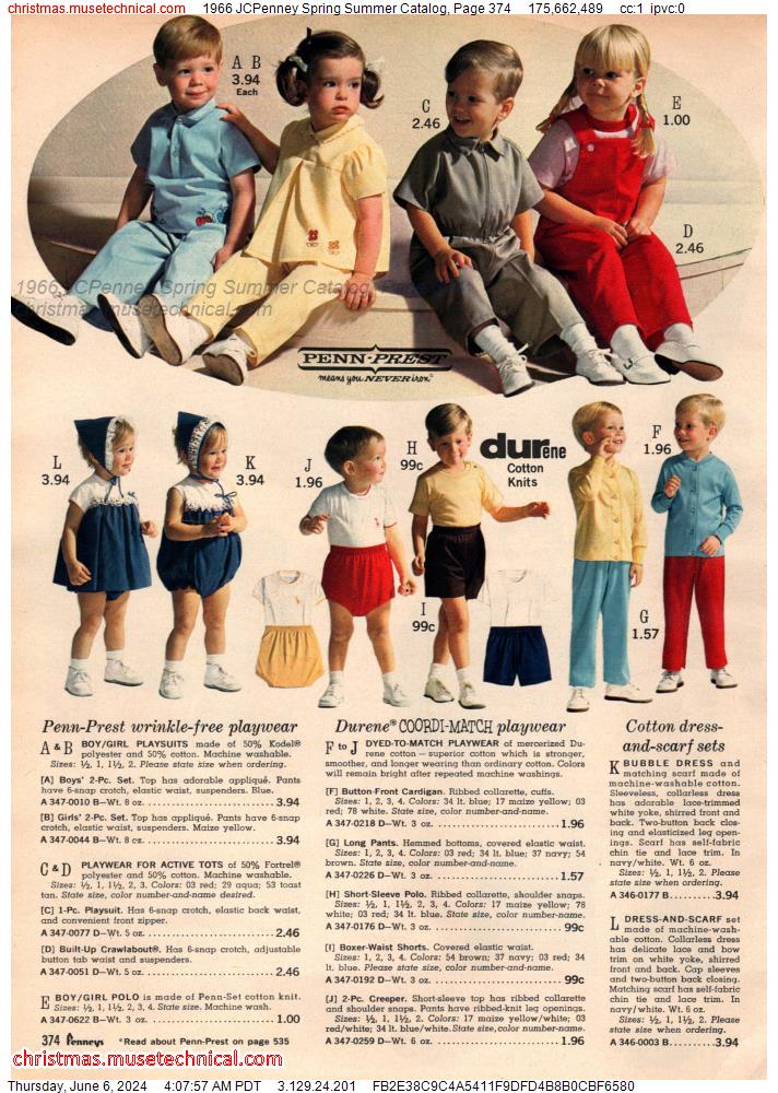 1966 JCPenney Spring Summer Catalog, Page 374