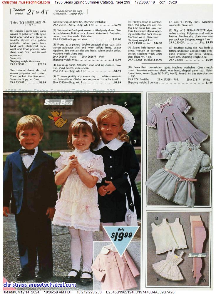 1985 Sears Spring Summer Catalog, Page 299