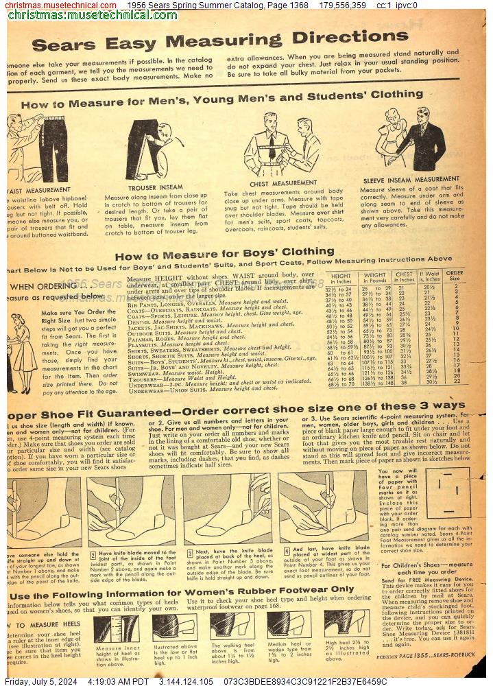 1956 Sears Spring Summer Catalog, Page 1368