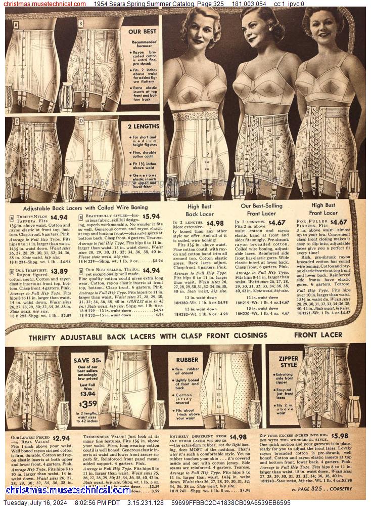 1954 Sears Spring Summer Catalog, Page 325