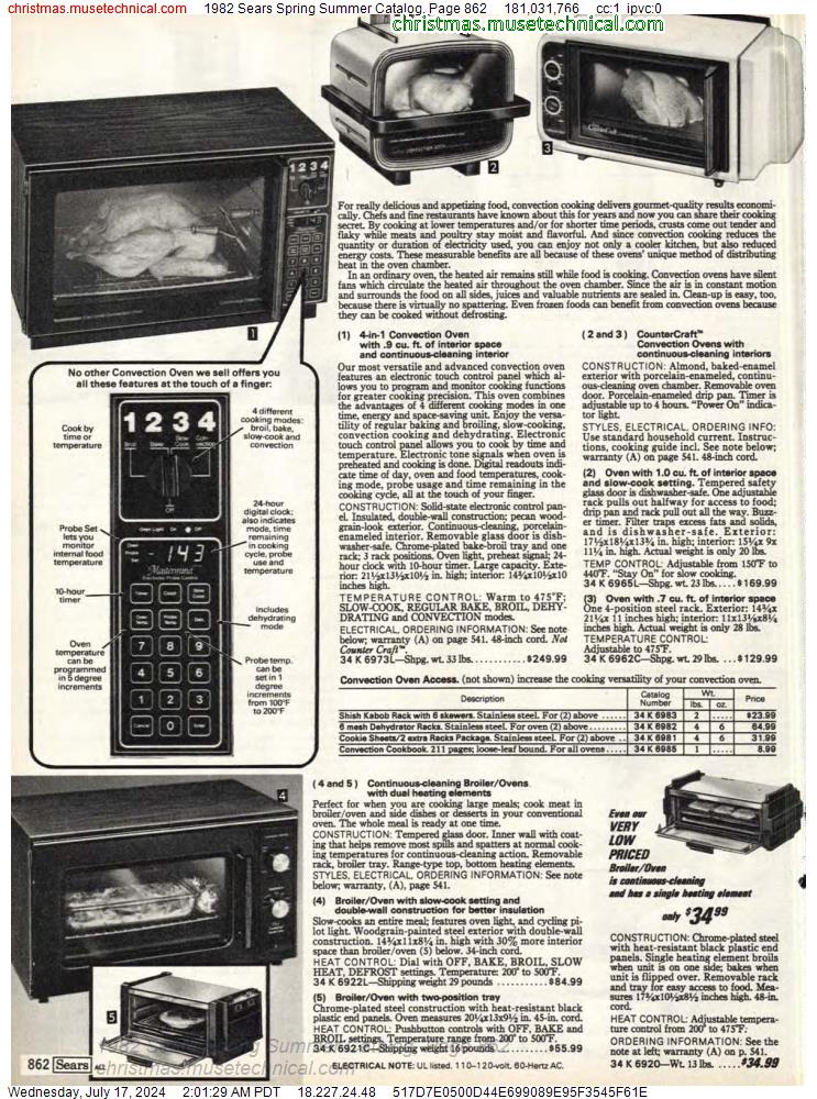 1982 Sears Spring Summer Catalog, Page 862