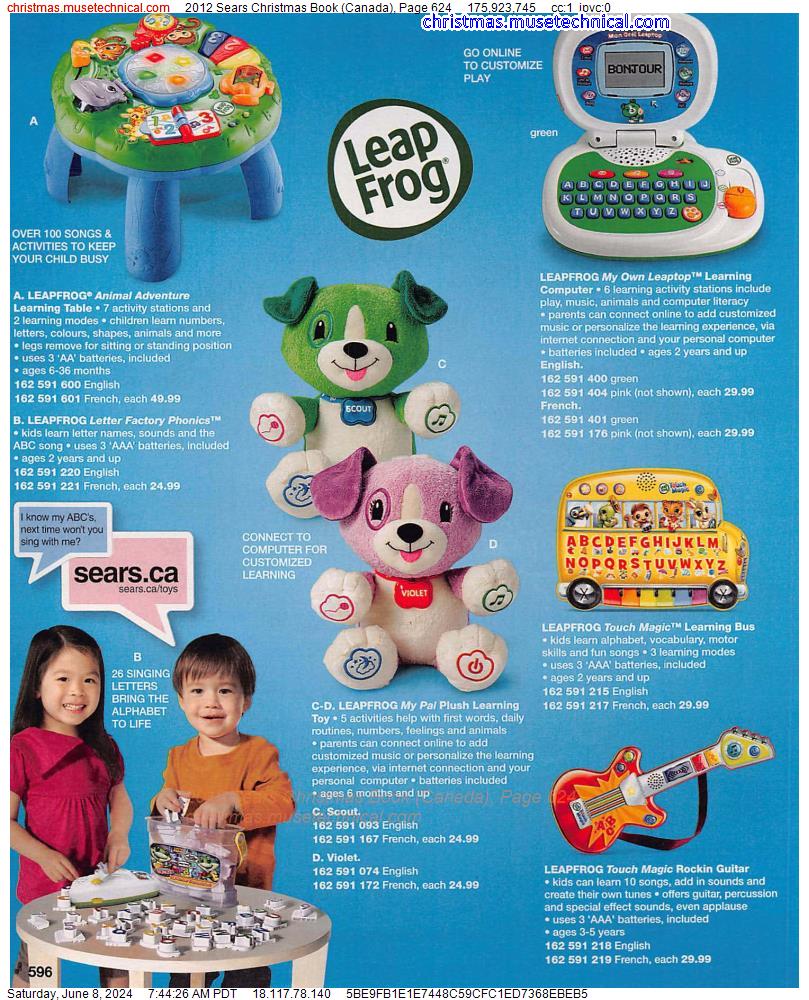 2012 Sears Christmas Book (Canada), Page 624