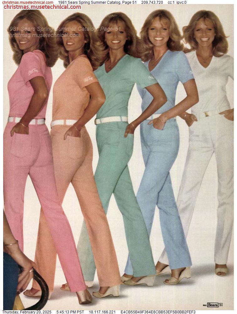 1981 Sears Spring Summer Catalog, Page 51