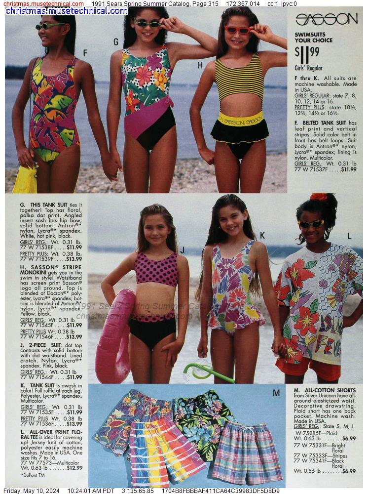 1991 Sears Spring Summer Catalog, Page 315