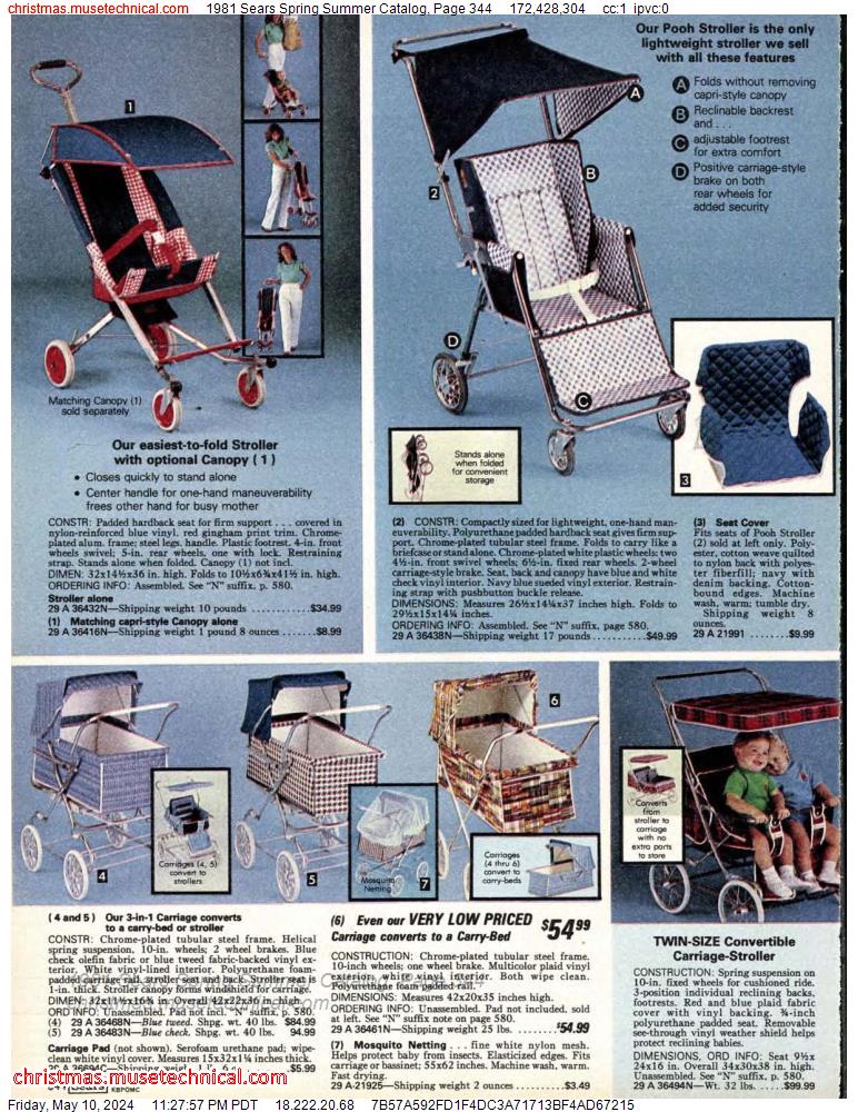 1981 Sears Spring Summer Catalog, Page 344