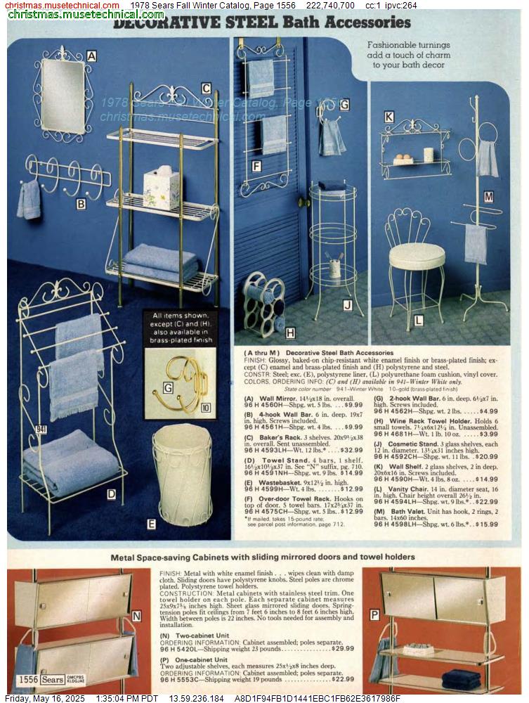 1978 Sears Fall Winter Catalog, Page 1556