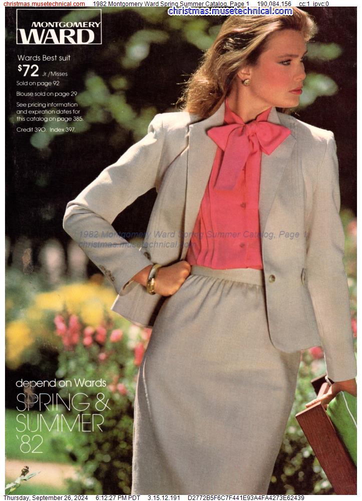 1982 Montgomery Ward Spring Summer Catalog, Page 1