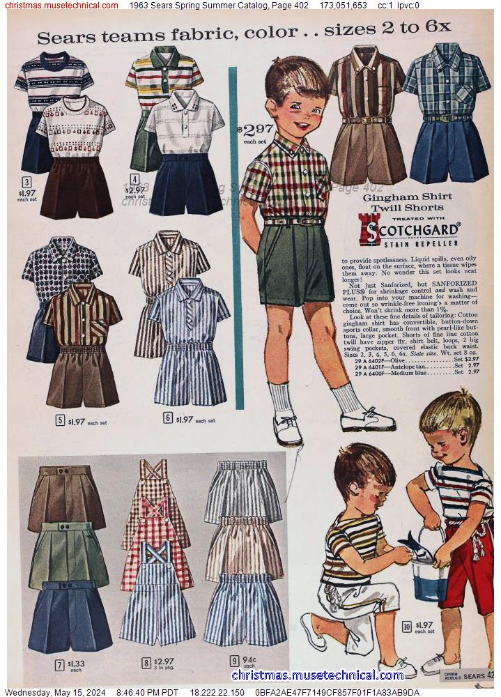 1963 Sears Spring Summer Catalog, Page 402