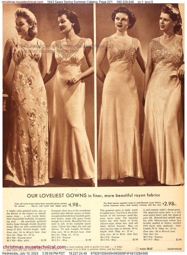 1943 Sears Spring Summer Catalog, Page 221