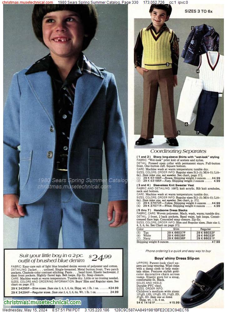 1980 Sears Spring Summer Catalog, Page 330