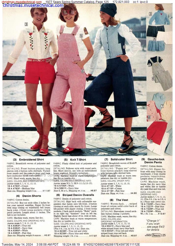 1977 Sears Spring Summer Catalog, Page 125