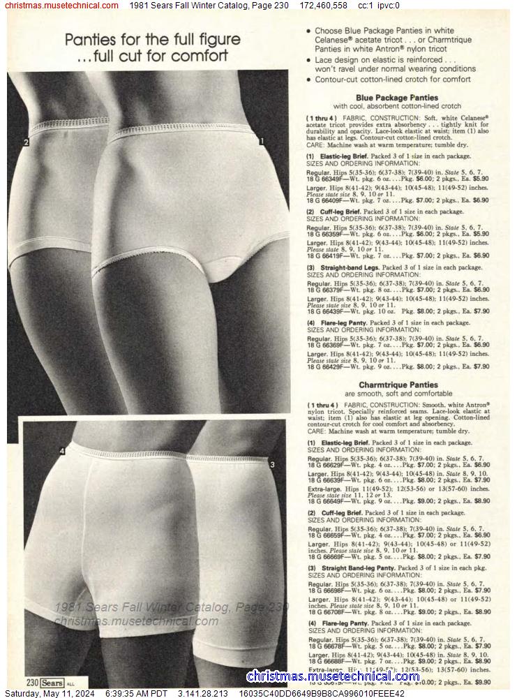 1981 Sears Fall Winter Catalog, Page 230
