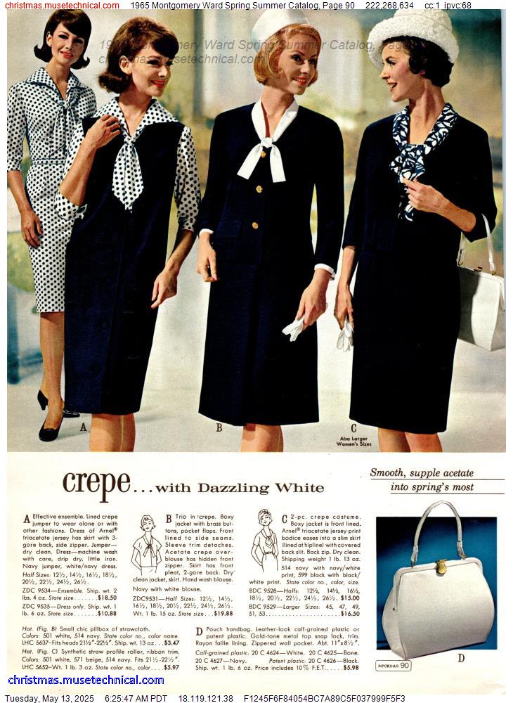 1965 Montgomery Ward Spring Summer Catalog, Page 90