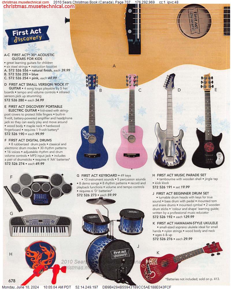 2010 Sears Christmas Book (Canada), Page 707