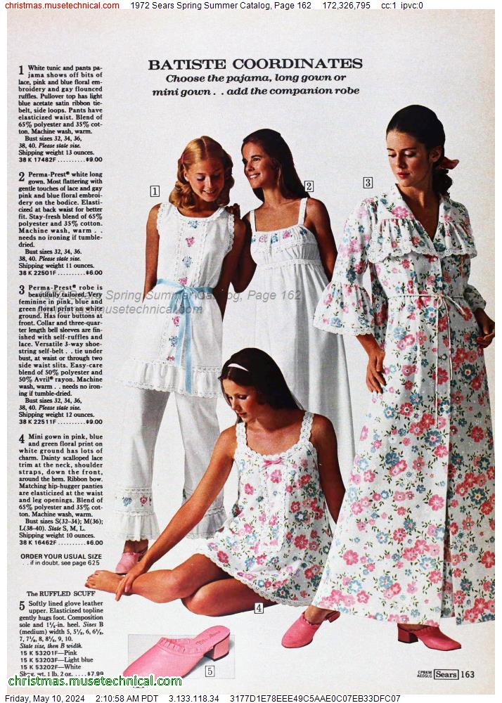 1972 Sears Spring Summer Catalog, Page 162