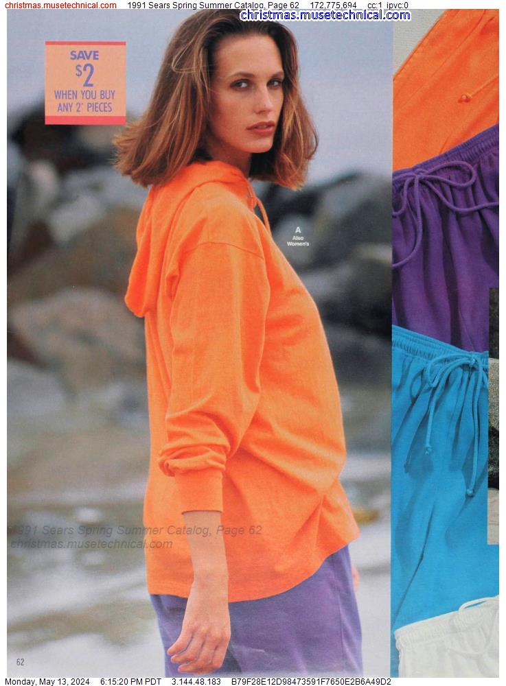 1991 Sears Spring Summer Catalog, Page 62