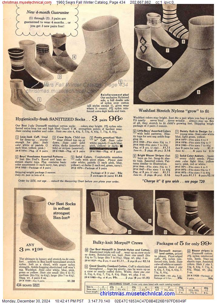 1960 Sears Fall Winter Catalog, Page 434