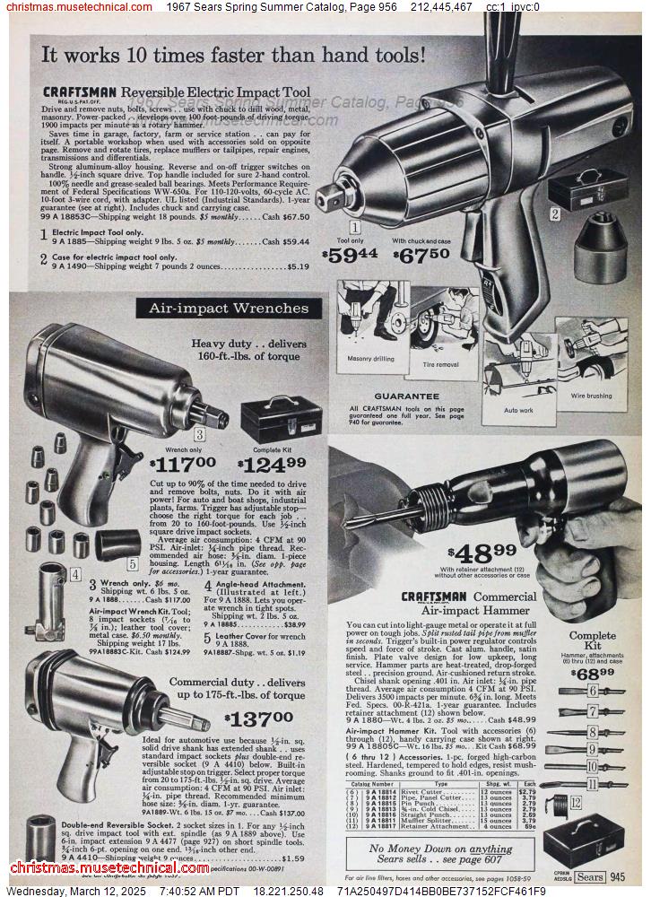 1967 Sears Spring Summer Catalog, Page 956