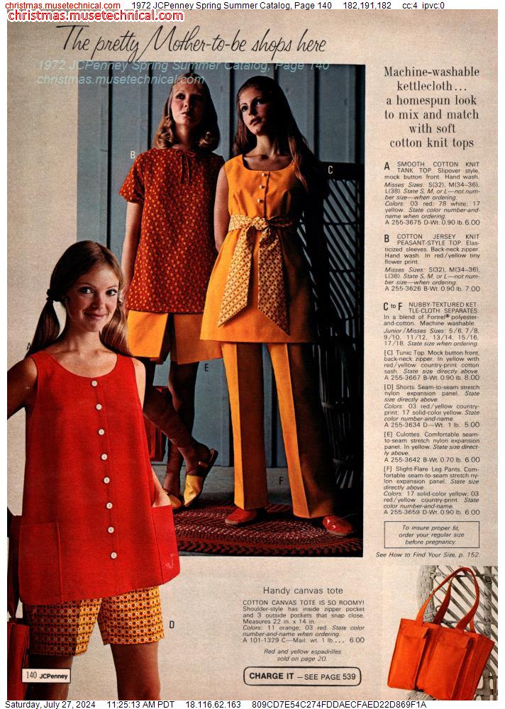 1972 JCPenney Spring Summer Catalog, Page 140