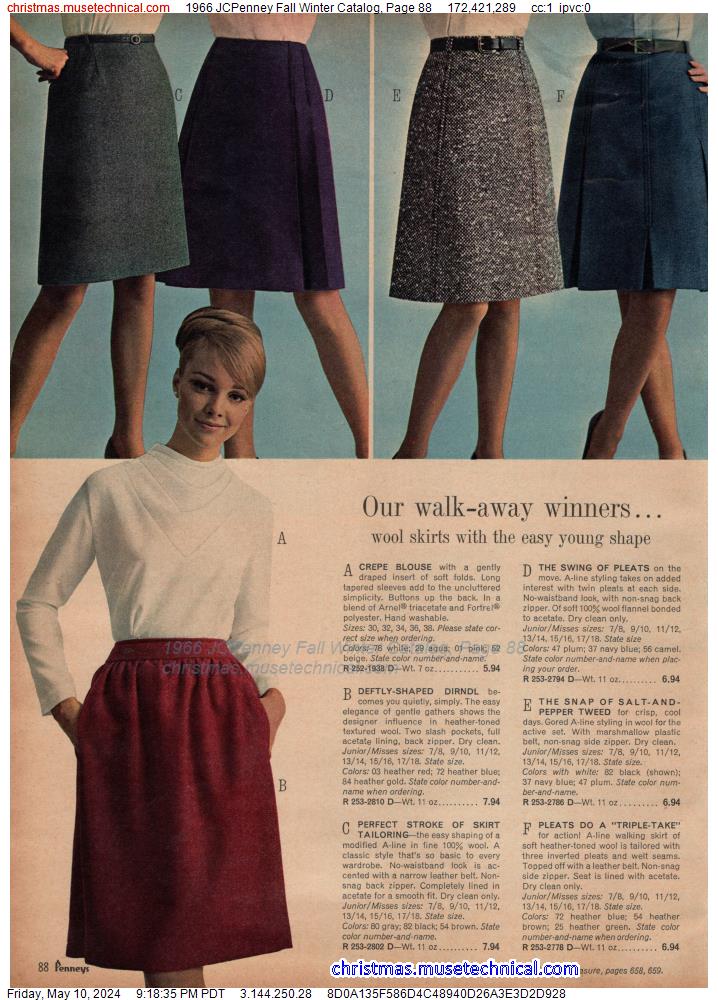 1966 JCPenney Fall Winter Catalog, Page 88
