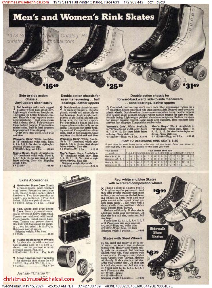 1973 Sears Fall Winter Catalog, Page 631