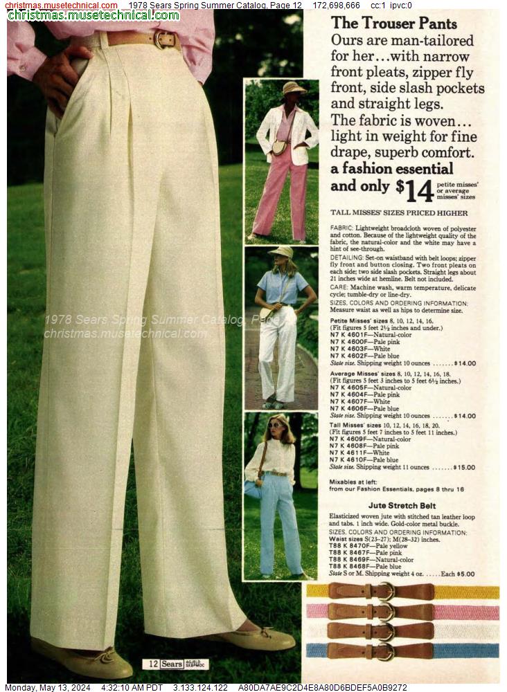 1978 Sears Spring Summer Catalog, Page 12