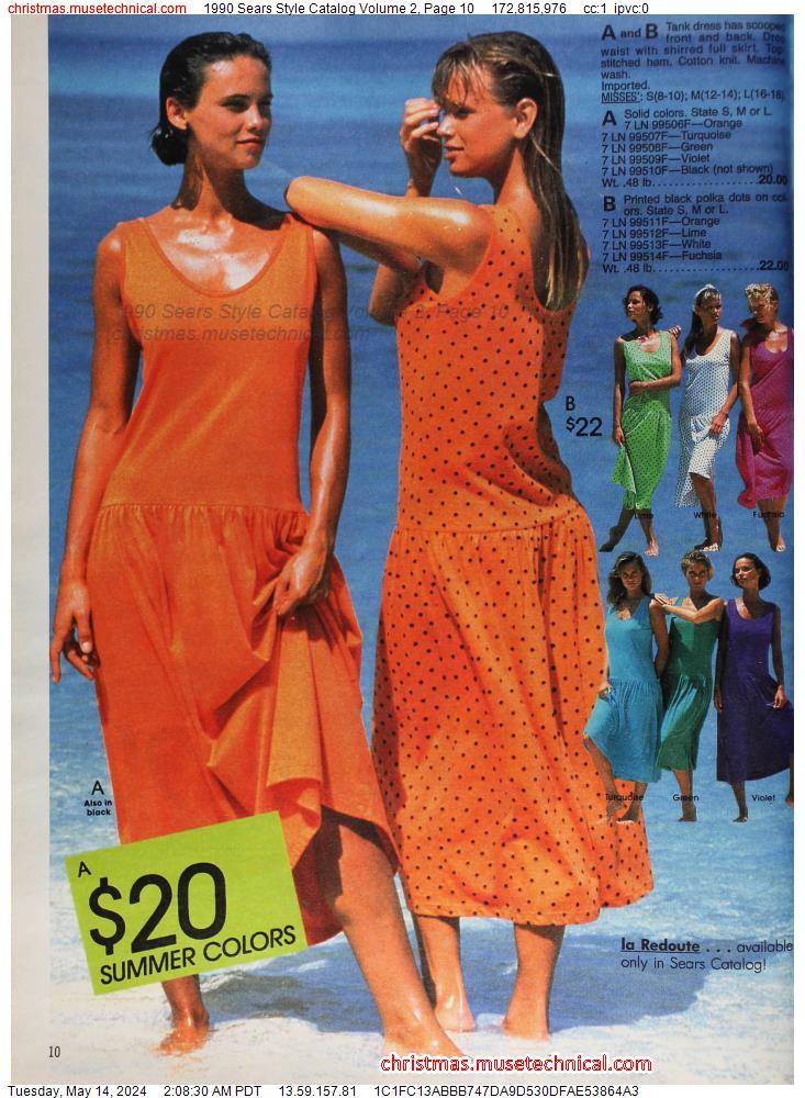 1990 Sears Style Catalog Volume 2, Page 10
