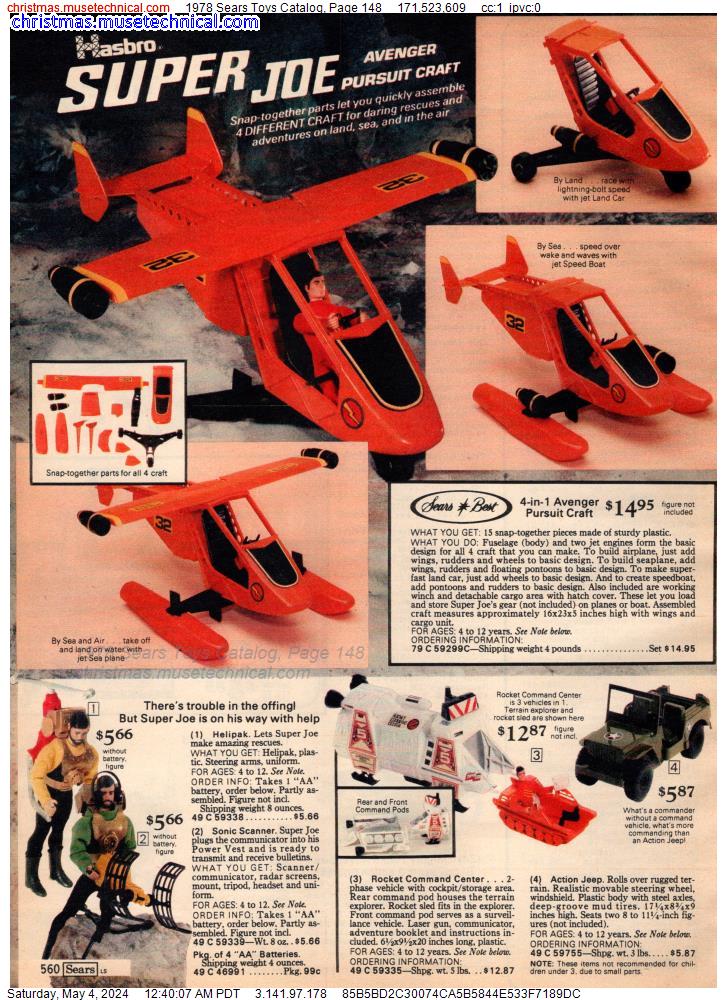 1978 Sears Toys Catalog, Page 148