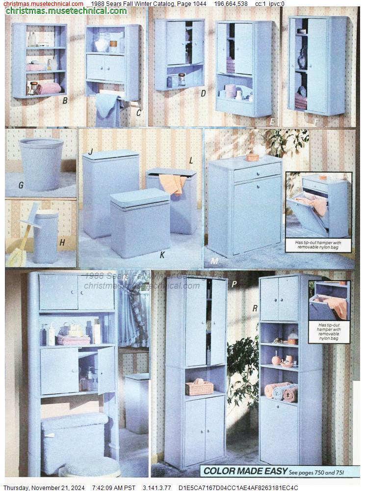 1988 Sears Fall Winter Catalog, Page 1044