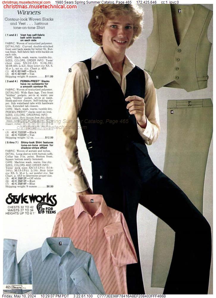 1980 Sears Spring Summer Catalog, Page 465
