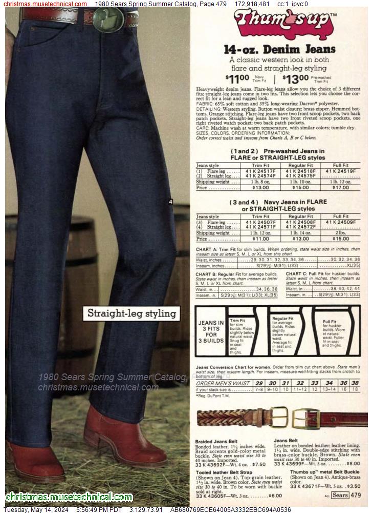 1980 Sears Spring Summer Catalog, Page 479