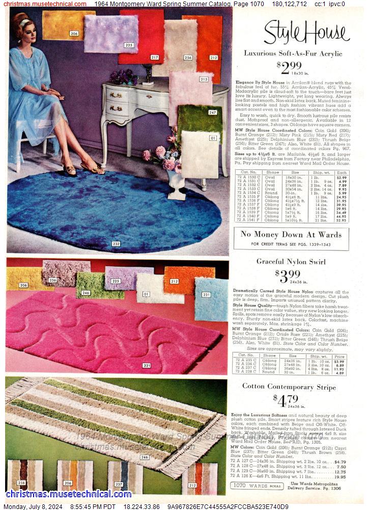 1964 Montgomery Ward Spring Summer Catalog, Page 1070