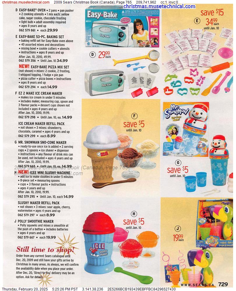 2009 Sears Christmas Book (Canada), Page 765