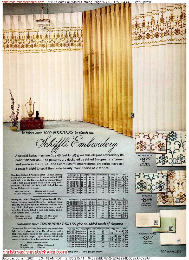 1965 Sears Fall Winter Catalog, Page 1776