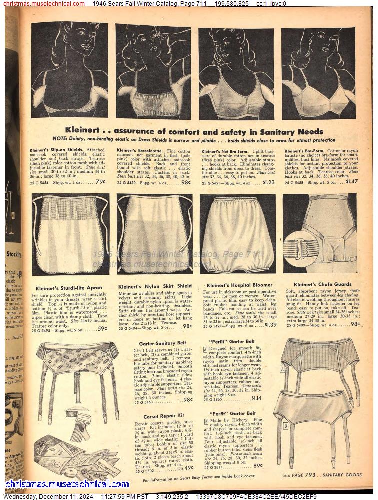 1946 Sears Fall Winter Catalog, Page 711