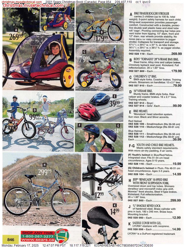 2001 Sears Christmas Book (Canada), Page 854