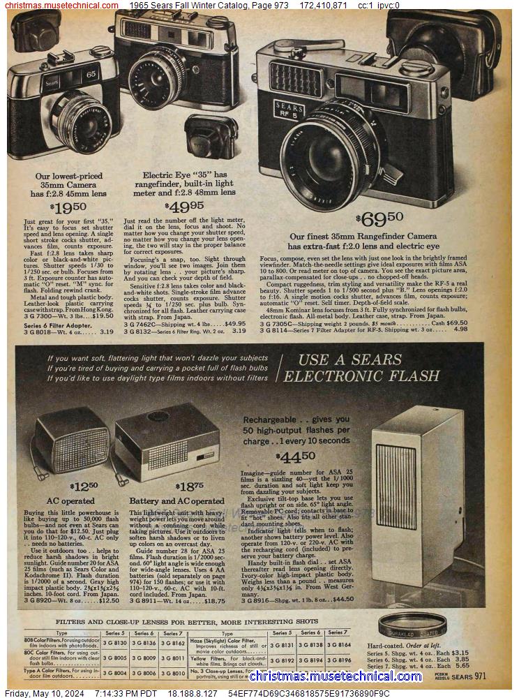 1965 Sears Fall Winter Catalog, Page 973