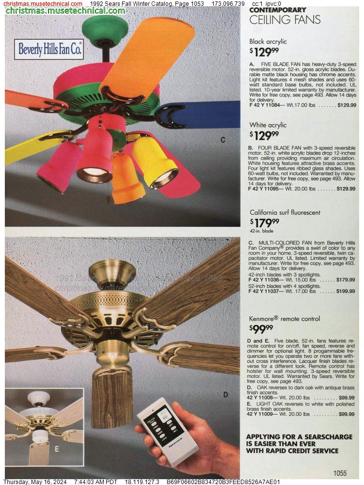 1992 Sears Fall Winter Catalog, Page 1053
