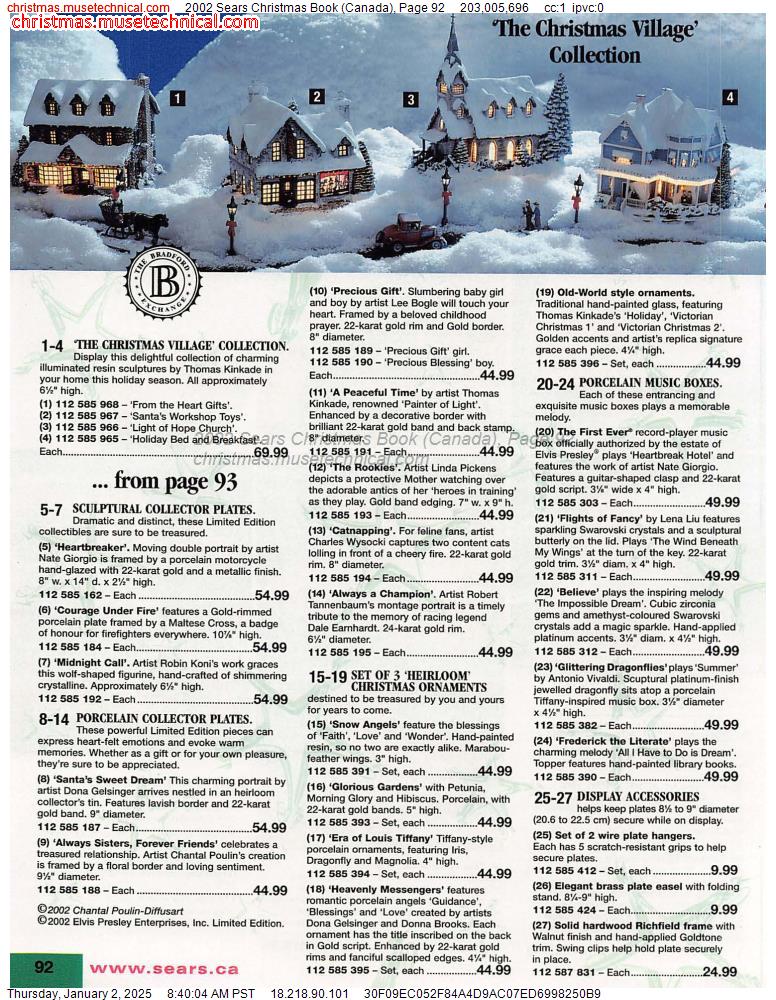 2002 Sears Christmas Book (Canada), Page 92