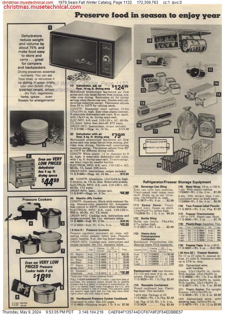1979 Sears Fall Winter Catalog, Page 1132
