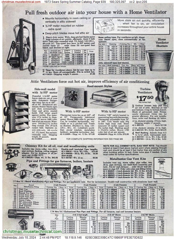 1973 Sears Spring Summer Catalog, Page 939