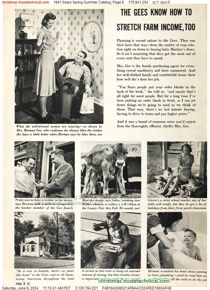 1941 Sears Spring Summer Catalog, Page 6